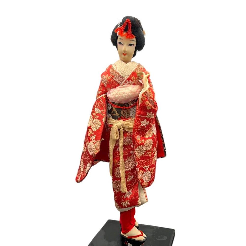 Vintage NISHI & Co. LTD. Handmade Japanese Geisha Doll Figurine. 16" Tall.